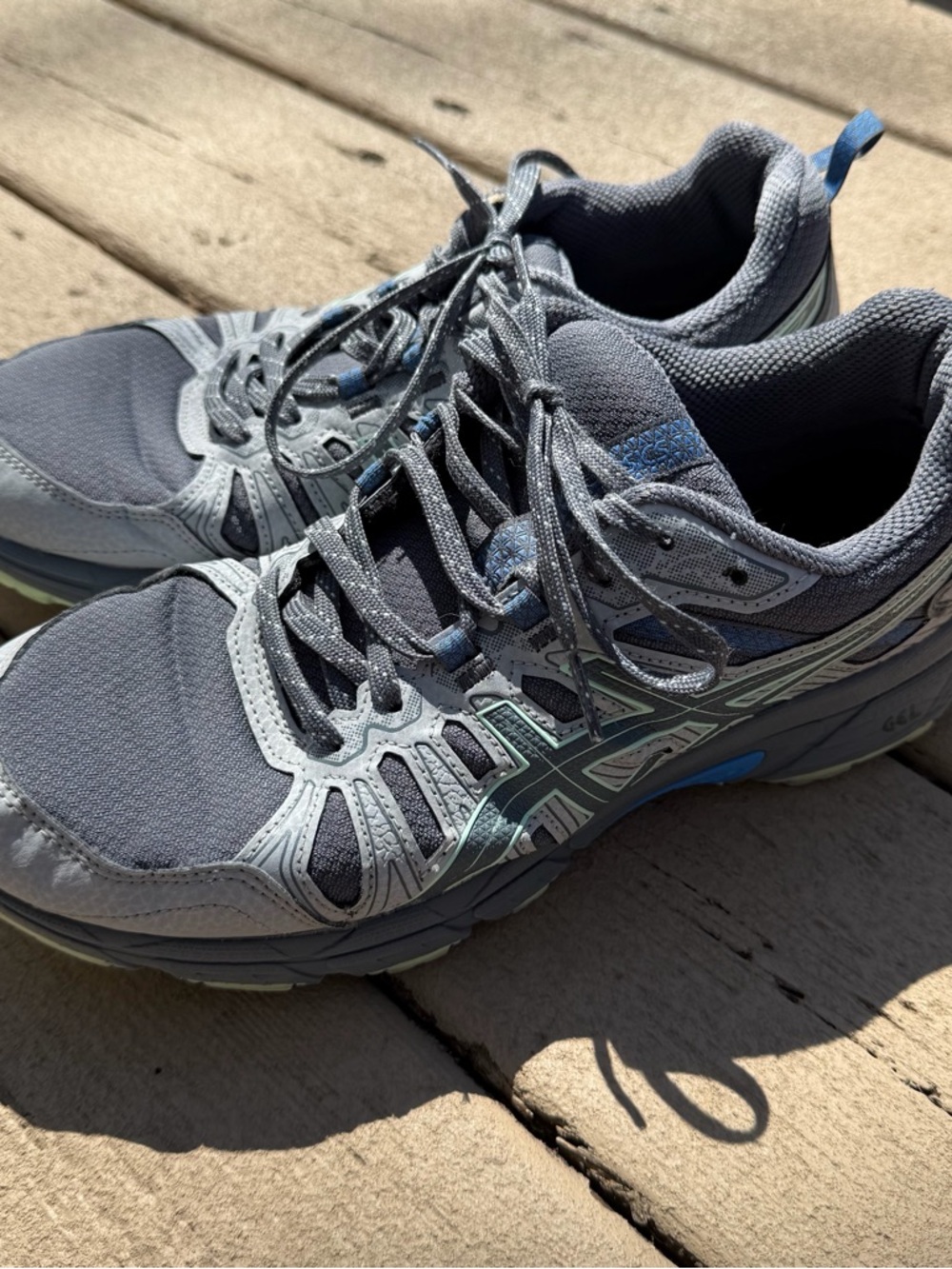 Asics Gel Venture 7 Running Athletic Shoes Women’s Size 9 Gray Blue 1012A476